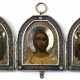 AN IMPERIAL RUSSIAN TRIPTYCH OF GREAT RARITY SHOWING THE DEESIS - Foto 1