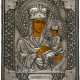 A RUSSIAN ICON WITH SILVER OKLAD SHOWING THE MOTHER OF GOD 'THE SURETY OF SINNERS' - Foto 1