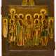 A FINE-PAINTED RUSSIAN ICON SHOWING ARCHANGEL MICHAEL AND SAINTS - фото 1