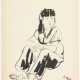 A GIRL SITTING ON THE FLOOR - Foto 1