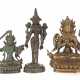 3 buddhistische Bronzen Indien/Nepal - photo 1