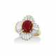 RUBY AND DIAMOND RING WITH SSEF REPORT - Foto 1