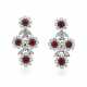 RUBY AND DIAMOND EARRINGS - фото 1