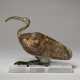 AN EGYPTIAN CARTONNAGE, WOOD AND BRONZE IBIS - Foto 1