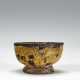 A GREEK YELLOW MOSAIC GLASS FOOTED BOWL - photo 1