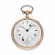 Taschenuhr: Rarität, große rotgoldene Taschenuhr mit Stunden-Selbstschlag und Stunden-Repetition, sog. Clockwatch, signiert Cartier, ca.1820 - фото 1