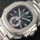 PATEK PHILIPPE, NAUTILUS REF. 5980A, A STEEL AUTOMATIC CHRONOGRAPH WRISTWATCH - photo 1