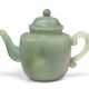 A JADEITE TEAPOT AND COVER - photo 1