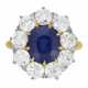 SPAULDING & CO. ANTIQUE SAPPHIRE AND DIAMOND RING - photo 1