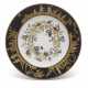 A SEVRES (HARD PASTE) PORCELAIN BLACK-GROUND CHINOISERIE PLATE (ASSIETTE 'UNIE') - фото 1