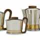 A FRENCH PARCEL-GILT SILVER ART DECO FOUR-PIECE TEA AND COFFEE SERVICE - фото 1