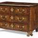 A GERMAN ORMOLU-MOUNTED WALNUT, AMARANTH, FRUITWOOD, PARCEL-EBONIZED AND MARQUETRY COMMODE - фото 1