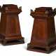 A PAIR OF REGENCY BRASS-MOUNTED AND INLAID MAHOGANY PEDESTAL CABINETS - photo 1