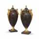 A PAIR OF SWEDISH ORMOLU-MOUNTED ORLOK PORPHYRY VASES - фото 1