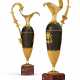 A PAIR OF EMPIRE ORMOLU AND PATINATED BRONZE EWERS - photo 1