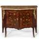 A LOUIS XV ORMOLU-MOUNTED AMARANTH, BOIS SATINÉ AND FLORAL MARQUETRY COMMODE À VANTAUX - фото 1