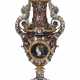 A LARGE NAPOLEON III ORMOLU, SILVERED-BRONZE AND ENAMEL-MOUNTED ROUGE GRIOTTE MARBLE VASE - Foto 1