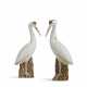 A PAIR OF CHINESE EXPORT PORCELAIN CRANES - фото 1