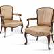 A PAIR OF GEORGE III SOLID MAHOGANY ARMCHAIRS - photo 1