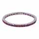 Armband mit feinen Rubinen zus. ca. 8,5 ct, - photo 1