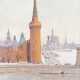 BORIS FEDOROVITCH RYBCHENKOV 1899 Smolensk - Moscow 1994 A view of the Kremlin in Moscow - Foto 1