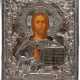 IKONE MIT CHRISTUS PANTOKRATOR MIT SILBER-OKLAD - photo 1