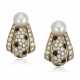 NO RESERVE | CARTIER PEARL, DIAMOND, AND ONYX 'PANTHÈRE' EARRINGS - Foto 1