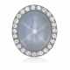 NO RESERVE | STAR SAPPHIRE AND DIAMOND RING - фото 1