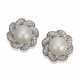 NO RESERVE | OSCAR HEYMAN & BROTHERS CULTURED PEARL AND DIAMOND EARRINGS - фото 1