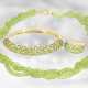 Kette/Collier/Armreif/Ring: sehr dekoratives vintage Peridot-Schmuckset, 18K und 14K Gold - Foto 1