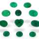 Smaragd: Konvolut Smaragd-Cabochons, ca. 14,05ct, aus Goldschmiede-Nachlass - Foto 1