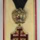 Vatikan: Ritterorden vom heiligen Grab zu Jerusalem, 4. Modell (seit 1904), Ritter Dekoration, mit Waffentrophäe, im Etui. - Foto 1