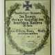 Preussen: Eisernes Kreuz, 1914, 2. Klasse Urkunde für einen Unteroffizier der 3. Komp. bayer. 28. Infanterie-Regiment. - Foto 1