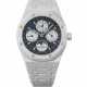 AUDEMARS PIGUET. A RARE AND HIGHLY ATTRACTIVE WHITE CERAMIC AUTOMATIC PERPETUAL CALENDAR WRISTWATCH WITH MOON PHASES, LEAP YEAR INDICTION, BRACELET, GUARANTEE AND BOX - фото 1