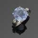 Großer kornblumenblauer Saphir-Ring - Foto 1