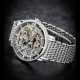 PATEK PHILIPPE. AN 18K WHITE GOLD SKELETONISED AUTOMATIC WRISTWATCH WITH BRACELET - фото 1