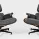 Paar Mid Century Lounge-Sessel in der Art von Charles Eames - photo 1