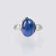 Saphir-Cabochon-Ring. - photo 1