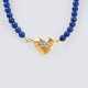 Lapislazuli Collier mit goldener Herzschließe. - фото 1