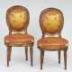Paar eleganter Stühle im Louis Seize-Stil. - фото 1