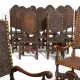 Set of ten chairs and two armchairs in the style of the 17th century - photo 1