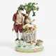 Porcelain ensemble of gardeners with an apple tree - photo 1