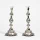 Pair of candlesticks with grape and vine décor - photo 1