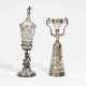 Lidded historicism goblet with barrel rider and bridal cup - фото 1