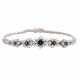 Armband mit 5 Saphiren und 28 Brillanten von zus. ca. 0,8 ct, - фото 1