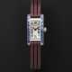 CARTIER, WHITE GOLD AND SAPHIRE-SET RECTANGULAR LADY'S WRISTWATCH, REF. 2641 - Foto 1