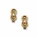 CARTIER RETRO DIAMOND AND GOLD EARRINGS - фото 1