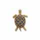 NO RESERVE | CARTIER SAPPHIRE AND GOLD TURTLE BROOCH - photo 1