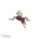 NO RESERVE | A RUBY AND DIAMOND HORSE BROOCH - photo 1