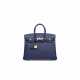 A LIMITED EDITION BLEU SAPHIR & GRIS MOUETTE NOVILLO LEATHER VERSO BIRKIN 25 WITH GOLD HARDWARE - photo 1